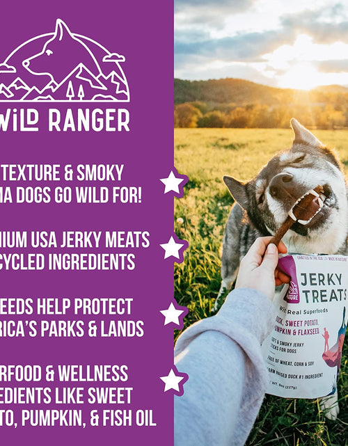Load image into Gallery viewer, Jerky Dog Treats - Premium Beef, Chicken, &amp; Duck Jerky Sticks for Dogs Variety Packs - Healthy and Natural Jerky Treats Grain Free Made in the USA
