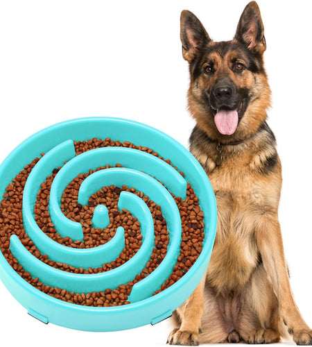 Slow Feeder Dogs Bowl for Large Dogs,Anti-Gulping Pet Slower Food Feeding Bowls Stop Bloat,Preventing Choking Healthy Design Dogs Bowl