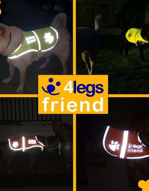 Load image into Gallery viewer, Upgraded Reflective Dog Vest. Hi-Visibility, Fluorescent Blaze Orange Dog Vest Helps Protect Your Best Friend. Safeguard Your PUP from Motorists &amp; Hunting Accidents, on or off Leash by
