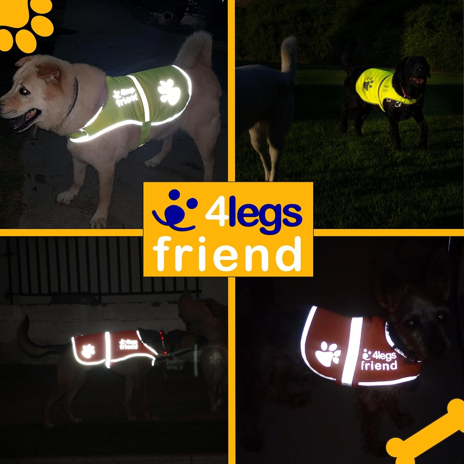 Upgraded Reflective Dog Vest. Hi-Visibility, Fluorescent Blaze Orange Dog Vest Helps Protect Your Best Friend. Safeguard Your PUP from Motorists & Hunting Accidents, on or off Leash by